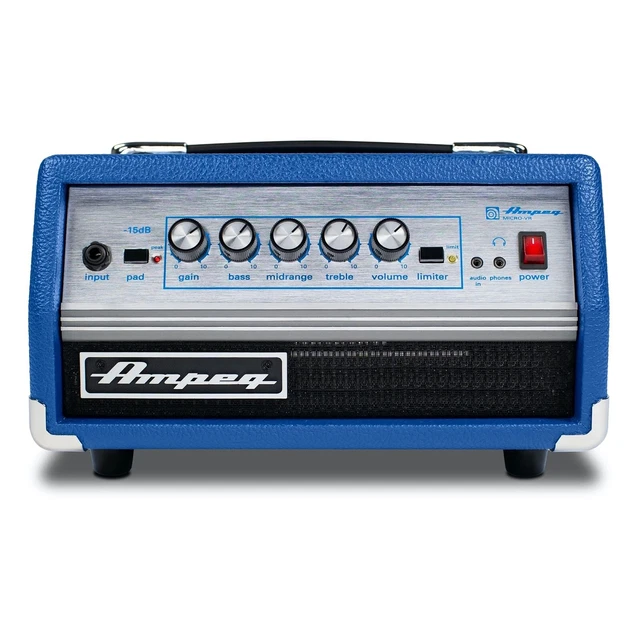 AMPEG MICROVR 200WATT Bass Amp Head, LimitedEdition Blue 399.99