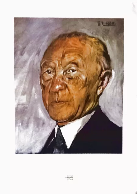 Kunstdruck - Konrad Adenauer. Konrad Adenauer Stiftung.