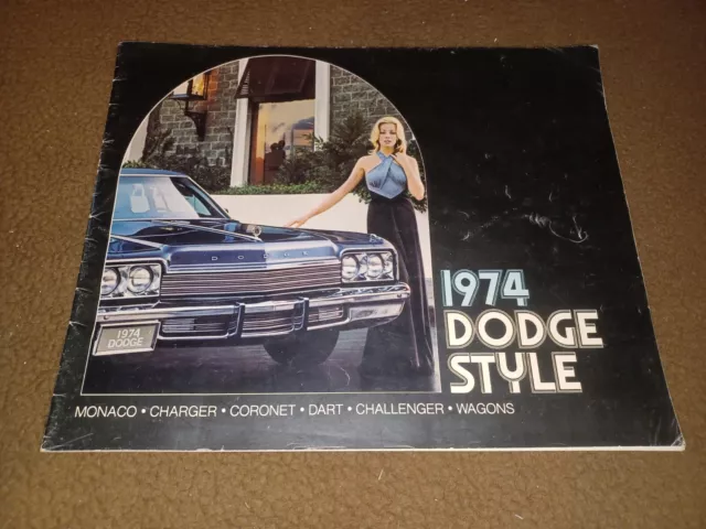 1974 Dodge Style Monaco Dart Charger Coronet Plymouth Challenger Sales Brochure
