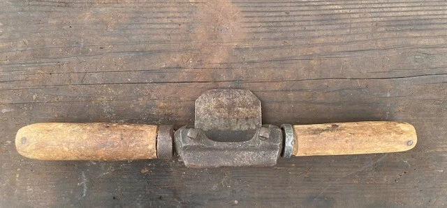 Antique Vintage L. & I. J. WHITE Spoke Shave Draw Knife Primitive Tool 1837