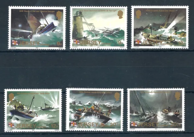 Jersey 1984 Centenary of Jersey RNLI Lifeboat Station stamps.MNH.Sg 334-339