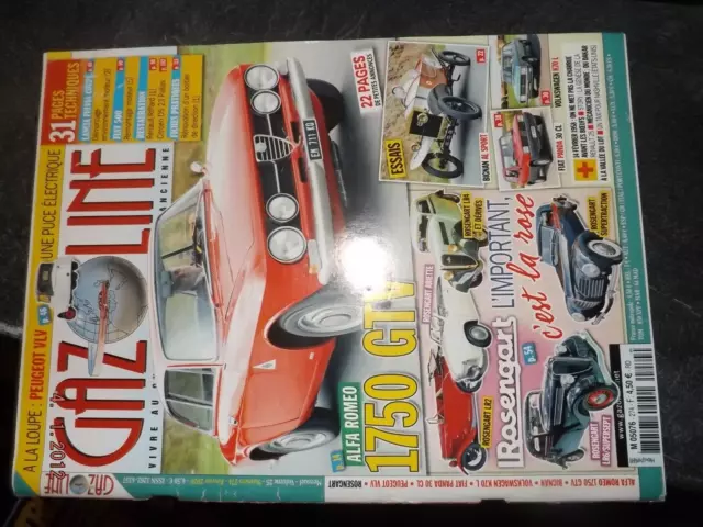 GC Revue Gazoline n°274 Alfa 1750 GTV / Rosengart / Bignan Al Sport / Panda 30