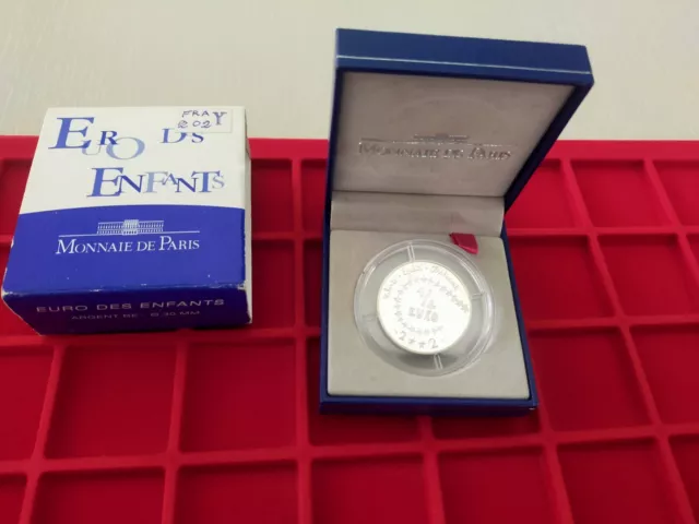 1/4 Euro Monnaie De Paris 2002 - Argento 900/1000 Proof