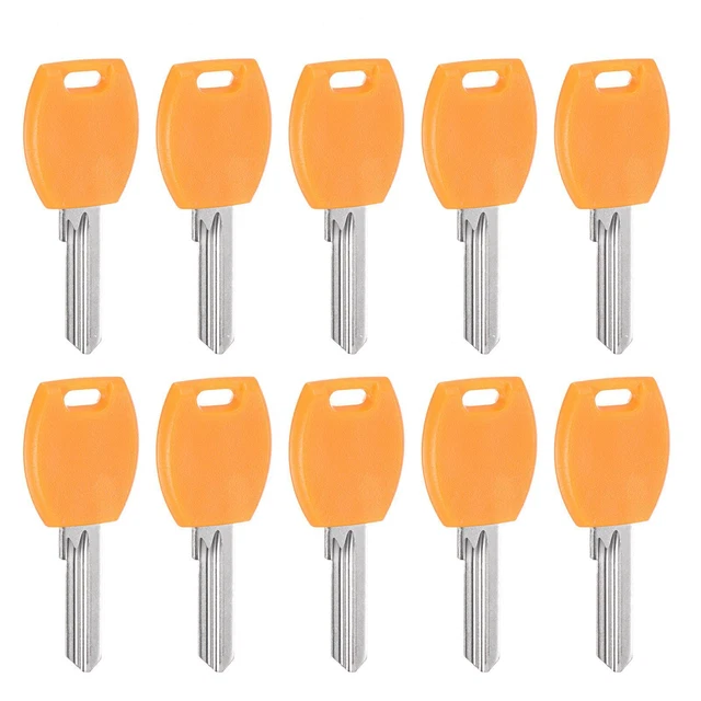 Key Blanks, 27.5mm Length 2 Slot Brass New Uncut Replacement Tool 10 Pcs