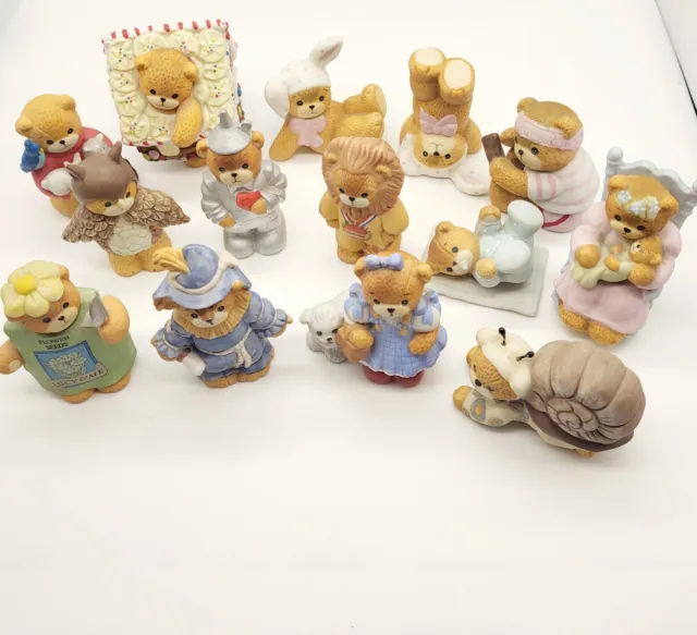 Enesco Lucy and Me Lucy Rigg Bear Lot of 14- Includes Wizard of Oz Bears
