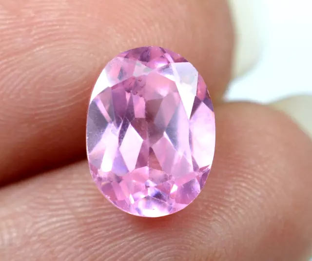 VVS Natural Ceylan's Pink Sapphire 4.15 Ct Oval Cut Certified Loose Gemstone B34