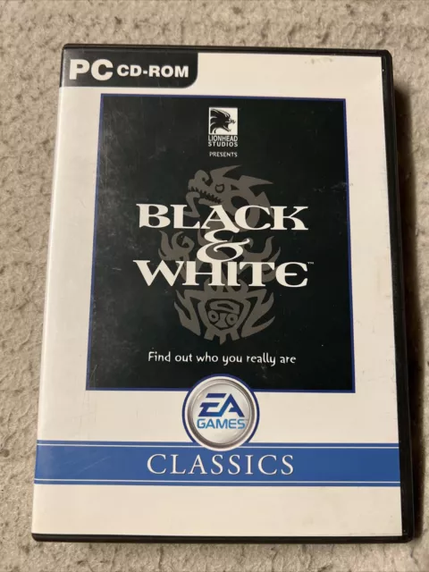 Black & White PC Game CD-ROM EA Games 2001