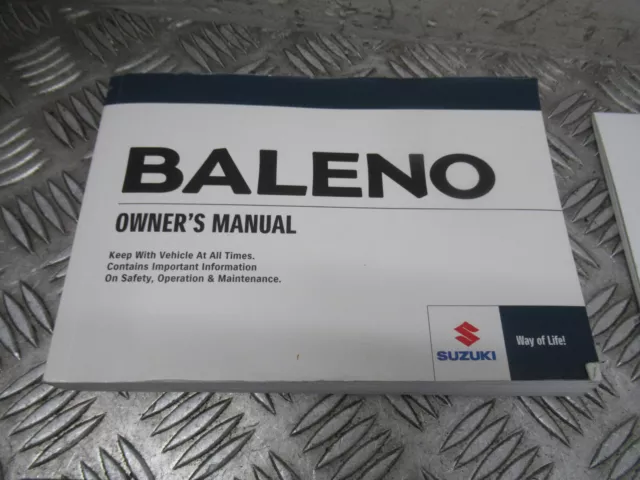 2017 Suzuki Baleno Sz4 1.0 Benzin Mk2 5Drs Besitzerhandbuch Servicebuch Ref9283 3