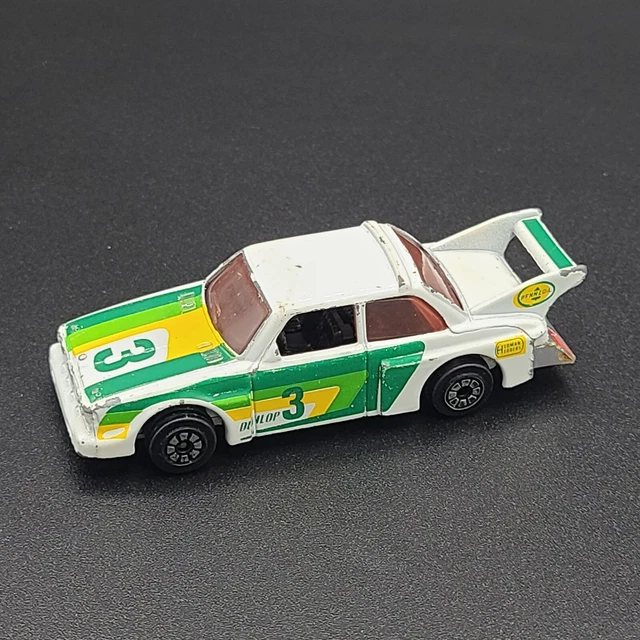 VINTAGE 1980 KENNER BMW Dunlop 3 Race Car 1027 Hong Kong White Die