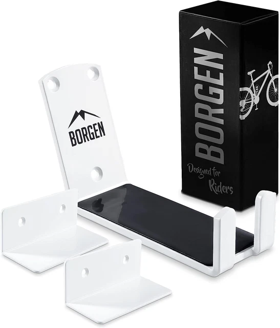 Support Mural Vélo Borgen - Fixation Par Pédale - Pour VTT, Vélo Ville, Vélo Électrique - Charge 30kg