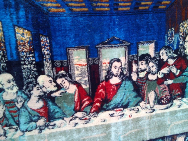 Cuadro Antiguo De La Ultima Cena