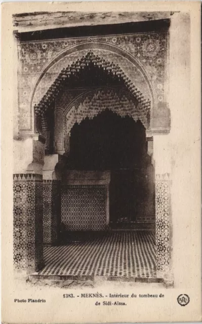 CPA AK MAROC MEKNES Interieur du tombeau de SIDI-Aissa Flandrin (38061)