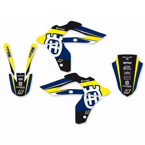 kit adesivi Dream 4 Blackbird Husqvarna Cr / Wr 125 2006 - 2008 / Wr 250 / 300