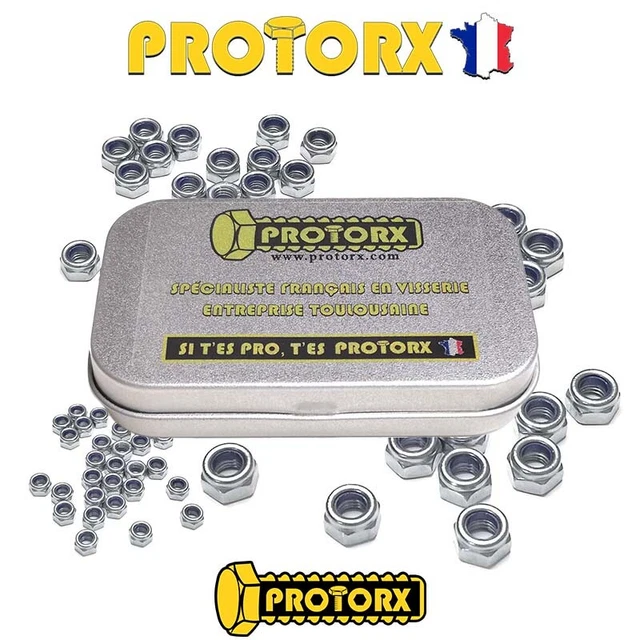 Lot De 6 écrous M10 En Inox A2 à Embase Collerette Crantée - Neuf Sous Sachet