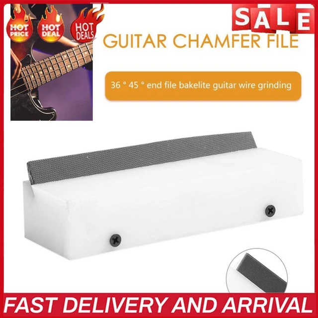 Gitarren-Bundabschrägungsfeile, 35-Grad-Schneidkante, Gitarrenbauer-Reparatur (e