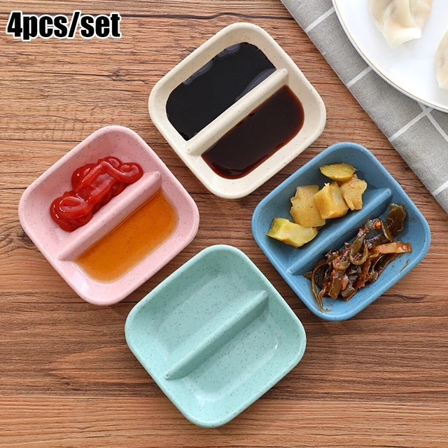 Ciieeo Set Di 5 Ciotoline In Legno Per Salsa E Spezie - Mini Piatti Giapponesi 7,5 Cm Per Sushi, Antipasti, Ketchup, Noci E Caramelle - 3