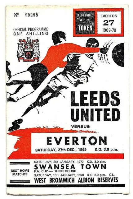 Leeds Utd v Everton 27/12/69 - League Division 1