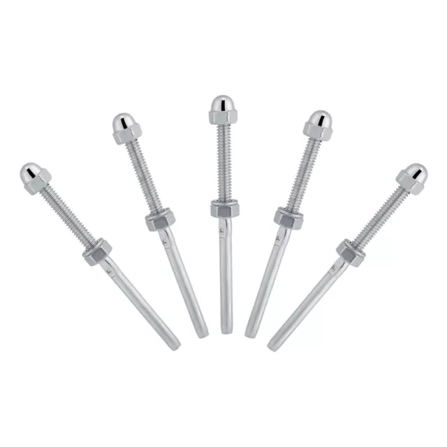 10pcs Stainless Steel Threaded Tensioner Stud Ends For 1/8 Cable Railing JY