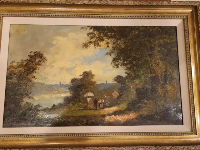 Al Leuchtenberg oil on board late 19th early 20th century 2