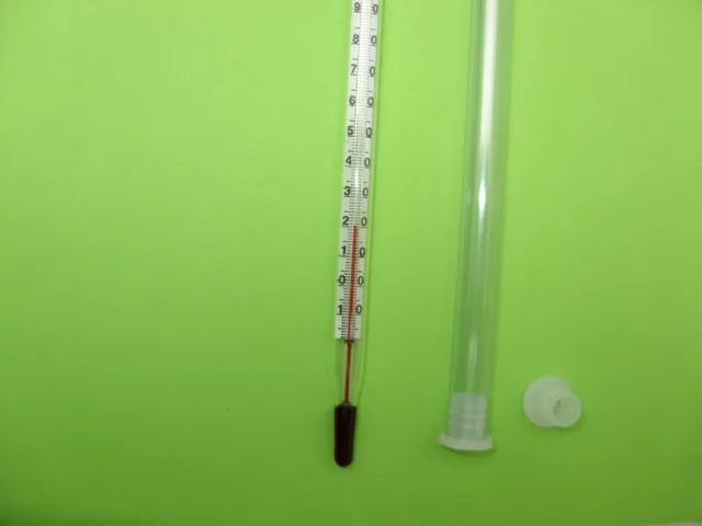 Thermometer, Laborthermometer, Stabthermometer, 110, 150, 210  °C, Glas