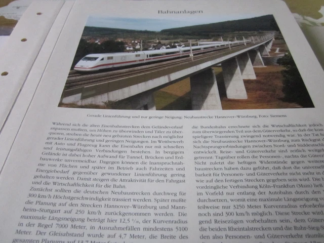 German Railway Archive 8 railway systems 2122 new line Hanover Würzburg