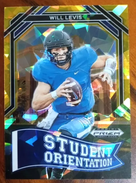 2023 Panini Prizm Draft Picks Will Levis Student Orientation Gold Prizm #SO-3