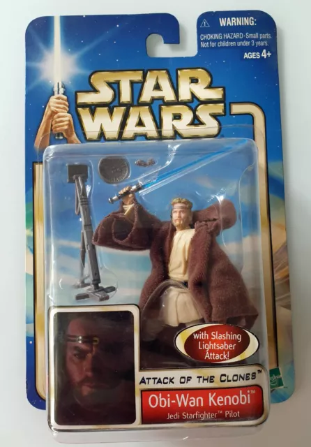 Star Wars Attack Of The Clones - Obi-Wan Kenobi - #36 Hasbro 2002 - Ovp