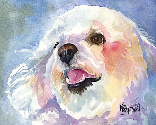 Bichon Frise Gifts | Bichon Art Print form Painting | Poster, Picture, Mom 11x14