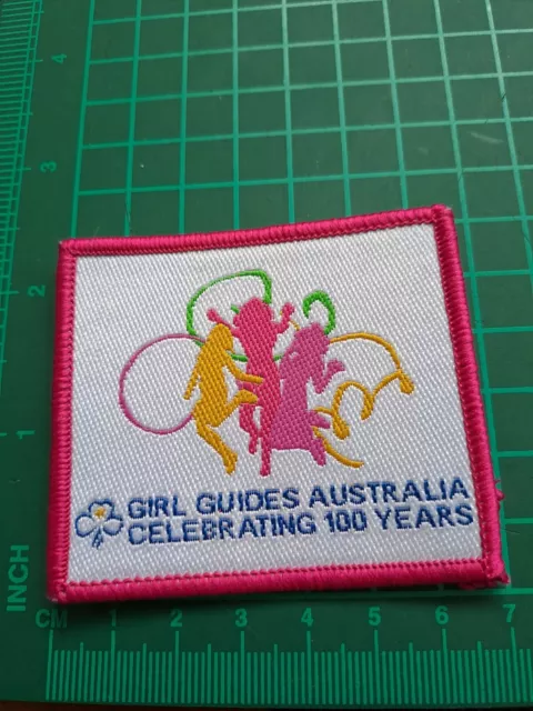 Girl Guides Australia Celebrating 100 years Badge Patch