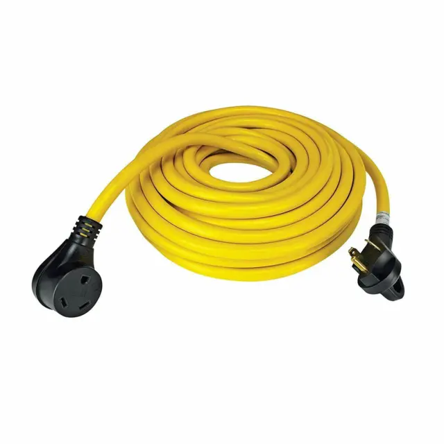Quick Products QP-30-50FH 30 Amp RV Cord - Grip Handle Plug, 50'