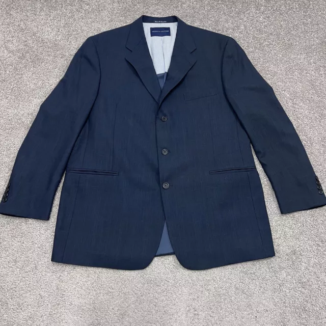Tommy Hilfiger Mens Blazer Sport Coat 3 Button Casual Jacket Size 46R Wool Suit