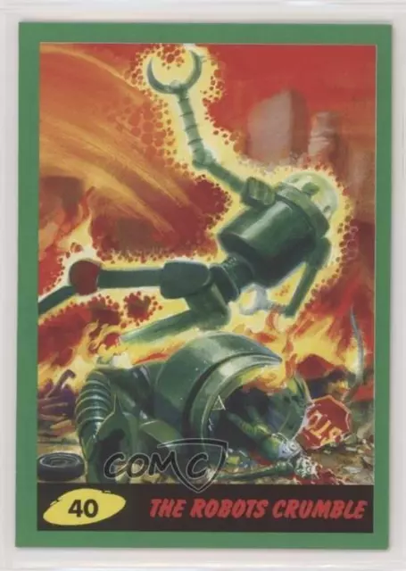 2017 Topps Mars Attacks: The Revenge Emerald Green The Robots Crumble #40 1md