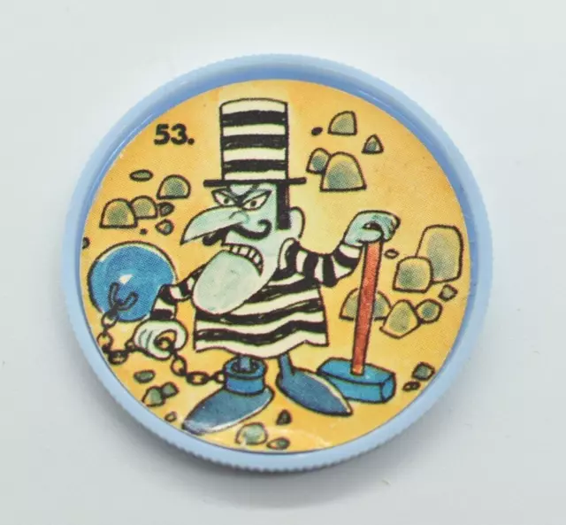 Gordon's Potato Chips - BULLWINKLE COIN, 1964, #53/60, Snidely Whiplash, BLUE