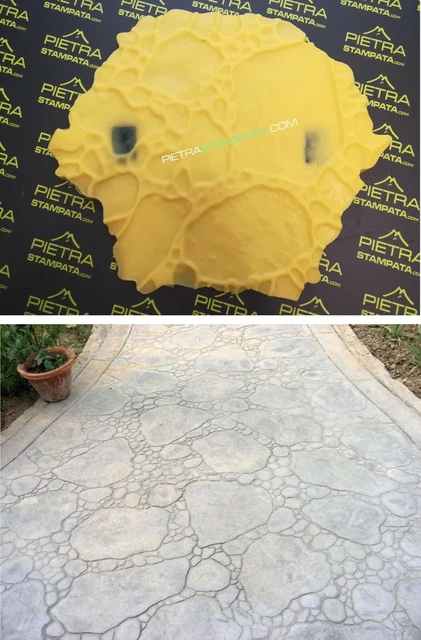 Moule Forme pour Plâtre Imprimé Ciment Fausse Pierre Vertical Concrete Timbre