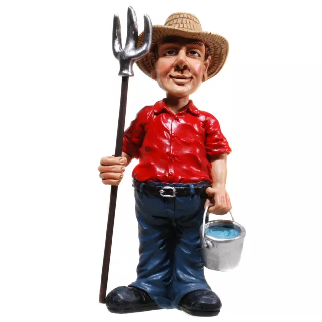 Bauer Bauernhof Farmer Funny Beruf Figur Profession,18 cm,Neu