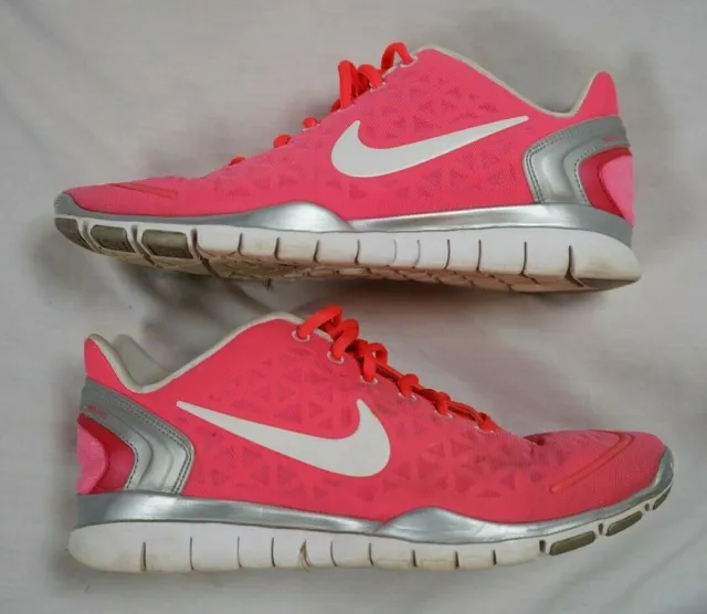 Women's NIKE FREE Fit 2 Training Shoes Pink 487789-601 Low Top Sneakers Sz 10