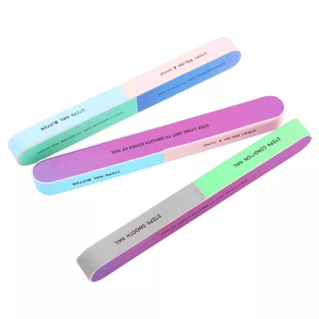 10 Pcs Nail Files for Acrylic Nails Polisher False Sanding Bar