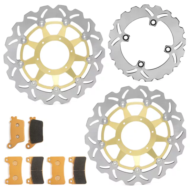 For Honda CBR1000RR CBR 1000 RR Fireblade 2008-2016 Front Rear Brake Discs Pads