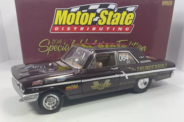 EXACT DETAIL/MOTOR STATE 1/18 Scale 1964 FORD FAIRLANE THUNDERBOLT”HOLIDAY ED.) EXACT DETAIL/MOTOR STATE 1/18 Scale 1964 FORD FAIRLANE THUNDERBOLT”HOLIDAY ED.)