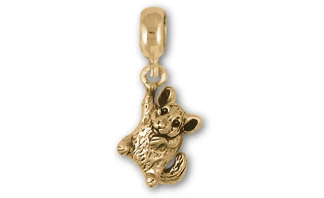 Chinchilla Jewelry 14k Gold Handmade Chinchilla Charm Slide This Charm Will Fit