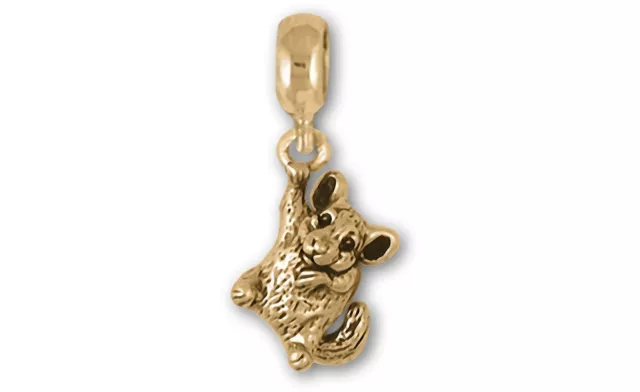 Chinchilla Jewelry 14k Gold Handmade Chinchilla Charm Slide This Charm Will Fit