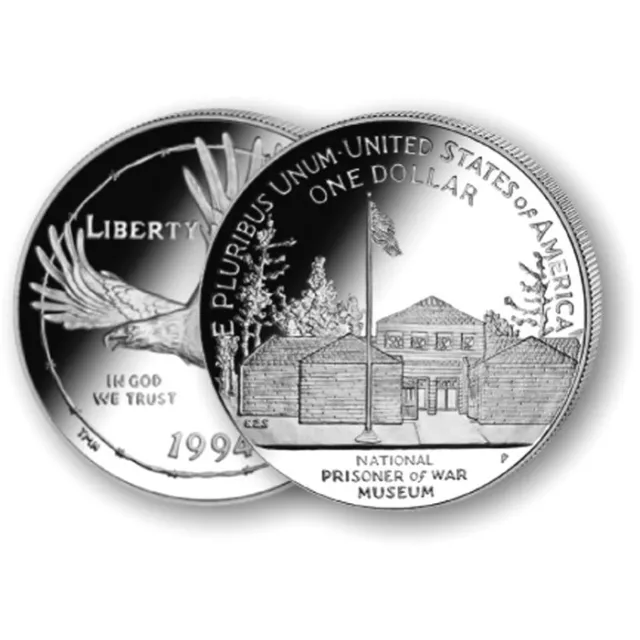 (1) 1994 P Prisoner of War POW $1 Commem Proof Silver Dollar Coin (CAPSULE ONLY)