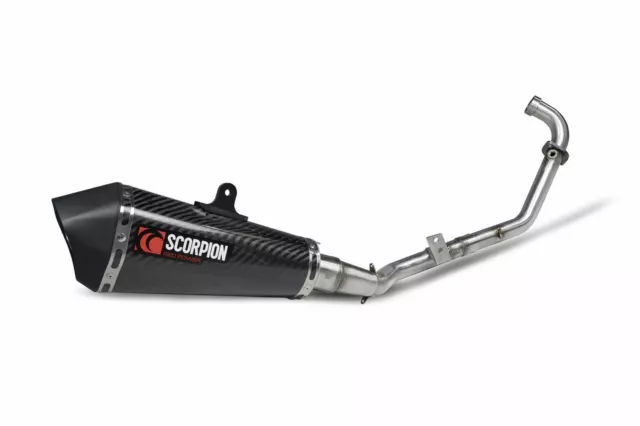 Scorpion Exhaust Serket Full System Carbon Fibre Keeway RKF 125 2019 - 2021