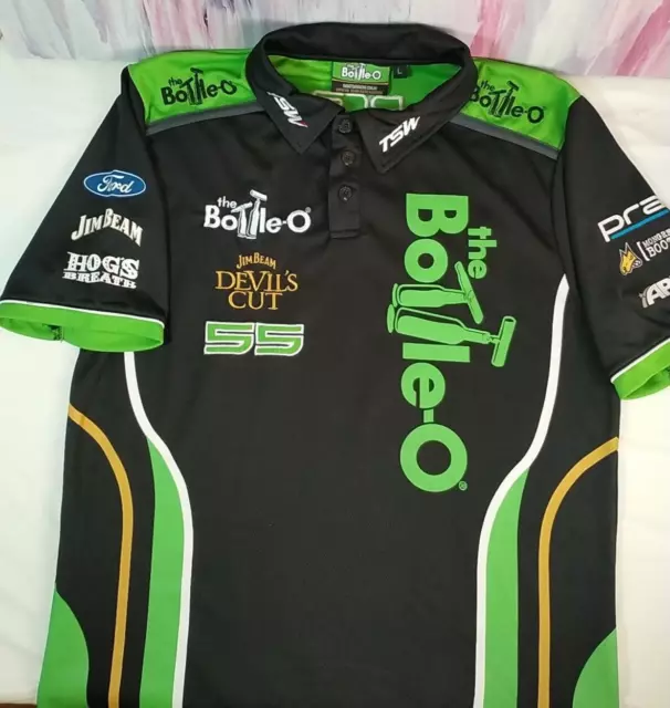 The Bottle-O Racing Team No. 55 - V8 Supercars Ford Polo Shirt Mens Large / L