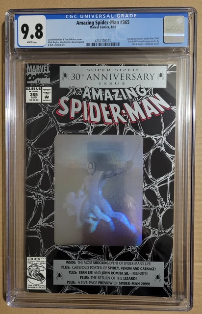HIGH GRADE KEY!  AMAZING SPIDER-MAN #365 NM/MT CGC 9.8 1992 1st SPIDER-MAN 2099