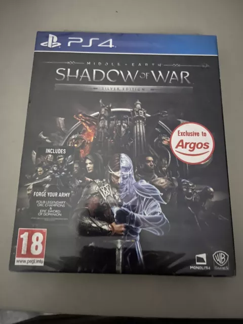 shadow of war steelbook ps4 (NEW SEALED)