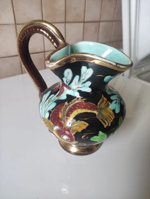 vase ou carafe monaco signé cerdazur hauteur 20cm largeur 16.5cm