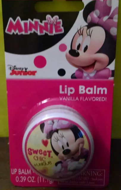 Disney Minnie Mouse Vanilla Flavored Lip Balm Girls 5 yrs+ New