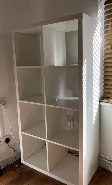 IKEA KALLAX SHELVING unit white 4x2 £20.00 - PicClick UK