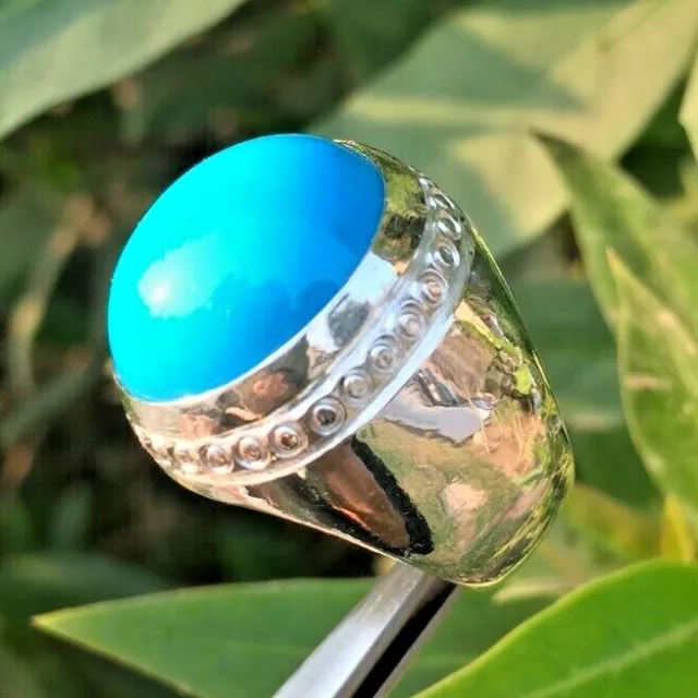 Beautiful Super Clean Blue Dark Feroza Ring Dark Deep Beautiful Color  Natural Stone Beautiful Great Turquoise Handmade Ring Best Feroza - Etsy | Stone  rings for men, Turquoise handmade, Mens sapphire ring